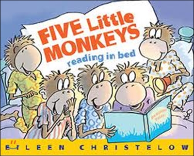 Five Little Monkeys Reading in Bed (Hardcover)