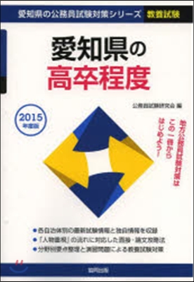 ’15 愛知縣の高卒程度