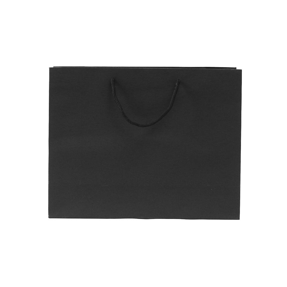 무지 가로형 쇼핑백(블랙)(40x30cm)/종이쇼핑백