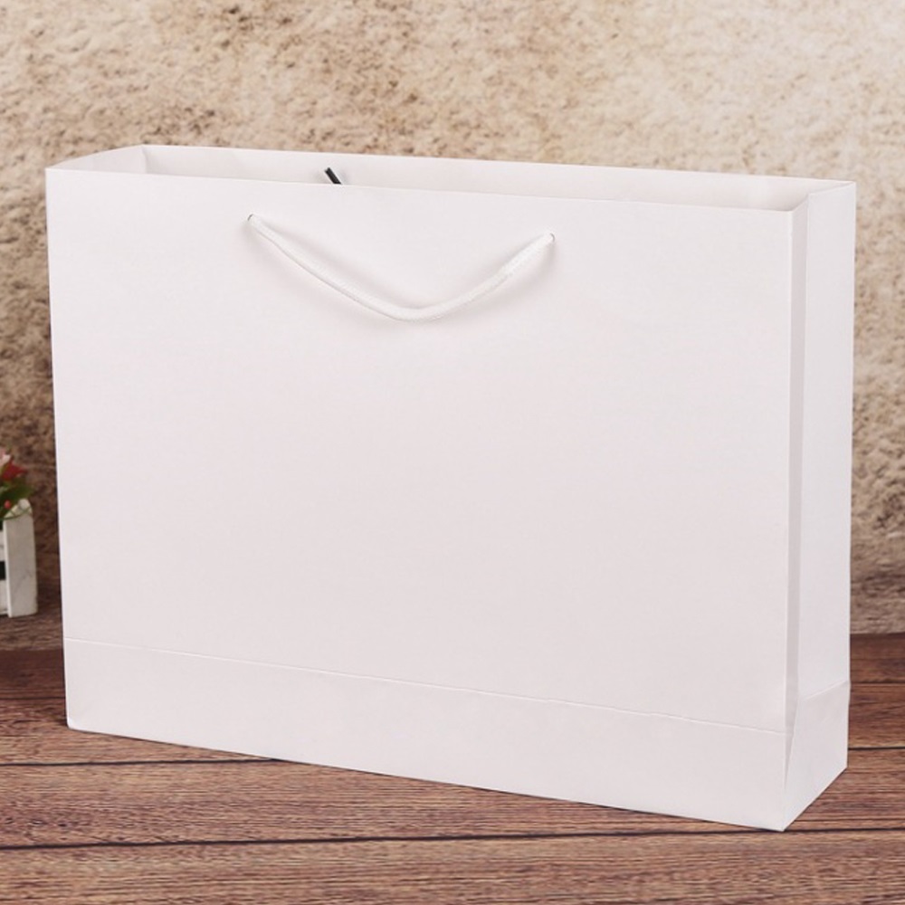 무지 가로형 쇼핑백(화이트)(35x26cm)/종이쇼핑백