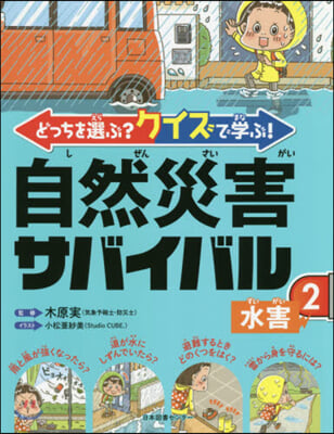 どっちを選ぶ? クイズで學ぶ! 自然災害サバイバル(2)水害