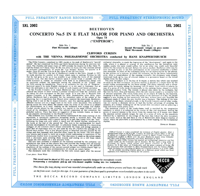 Clifford Curzon 베토벤: 피아노 협주곡 5번 '황제' - 클리포드 커즌 (Beethoven: Piano Concerto No.5) [LP]
