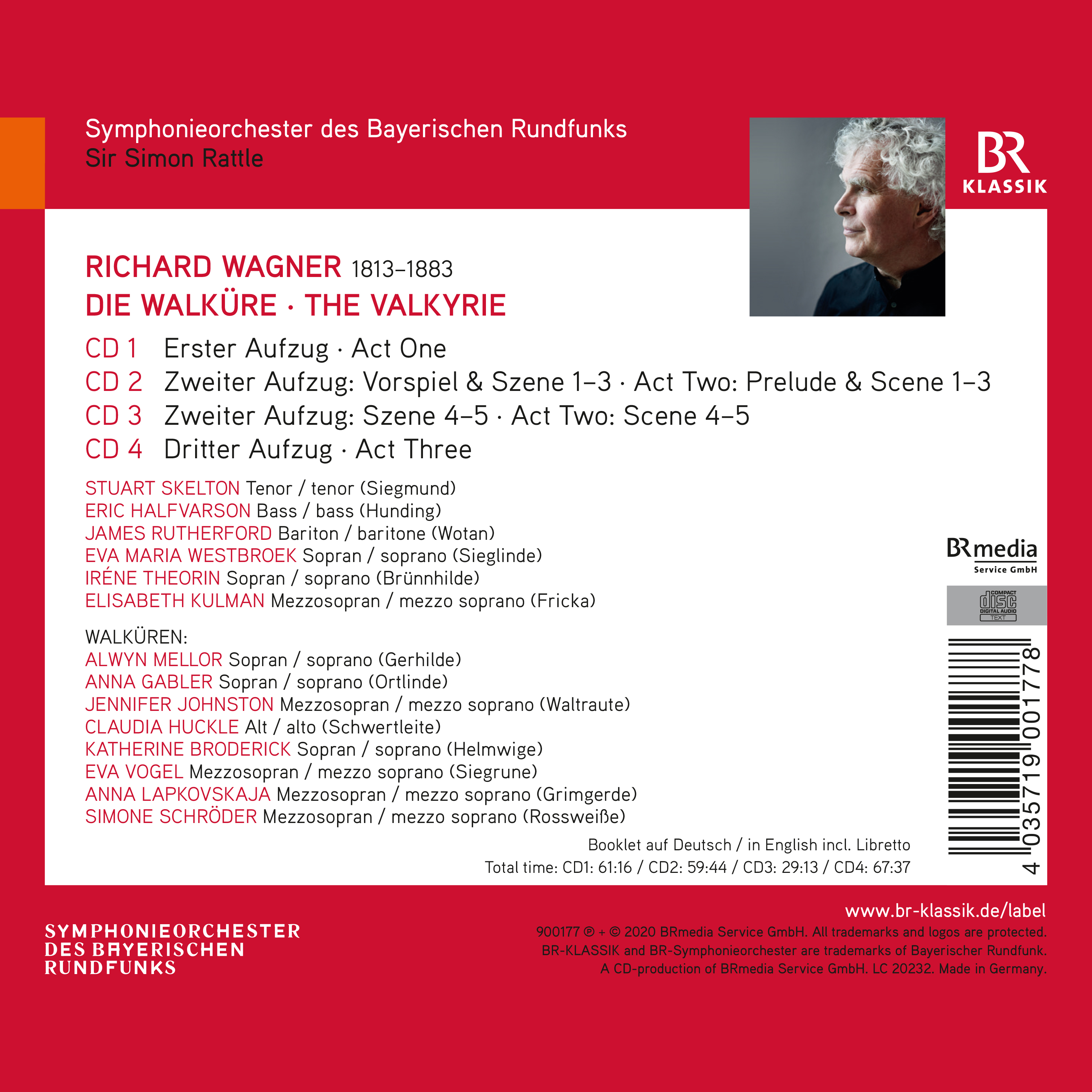 Simon Rattle 바그너: 오페라 '발퀴레' [콘서트 버전] (Wagner: Die Walkure)