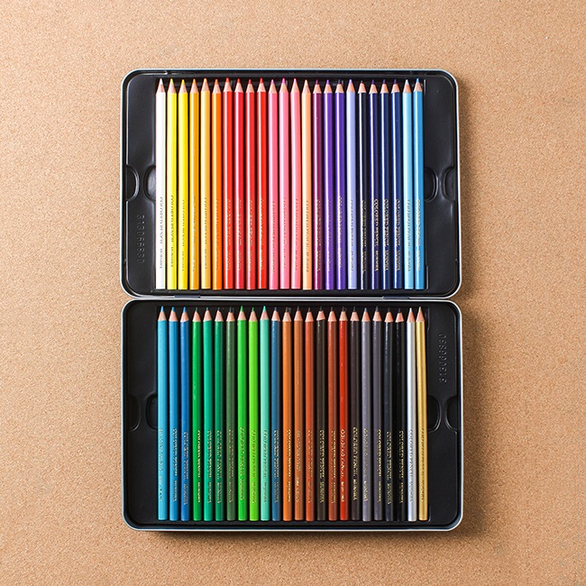 문화 48색 색연필 전문가용 선물용 미술용품