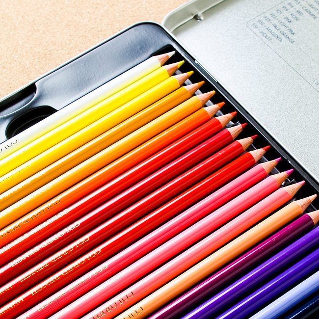 문화 48색 색연필 전문가용 선물용 미술용품