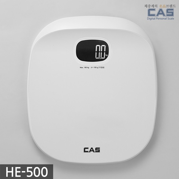 카스(CAS) 퓨어화이트 디지털 체중계 HE-500