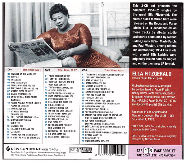 Ella Fitzgerald (엘라 피츠제럴드) - Complete 1954-1962 Singles