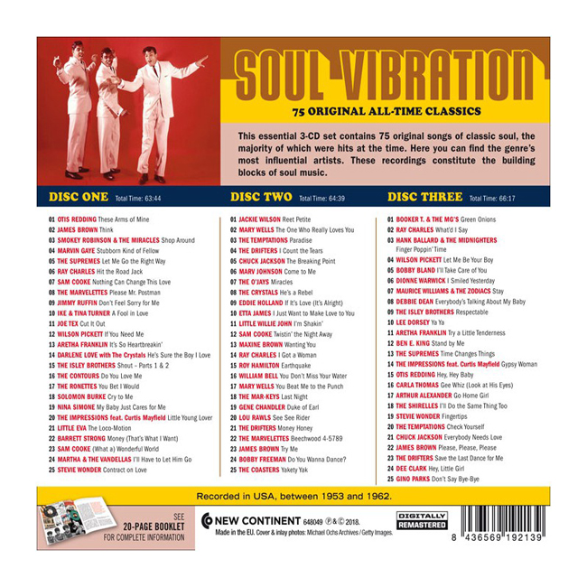 소울 명곡 모음집 (Soul Vibration 1953-1962)
