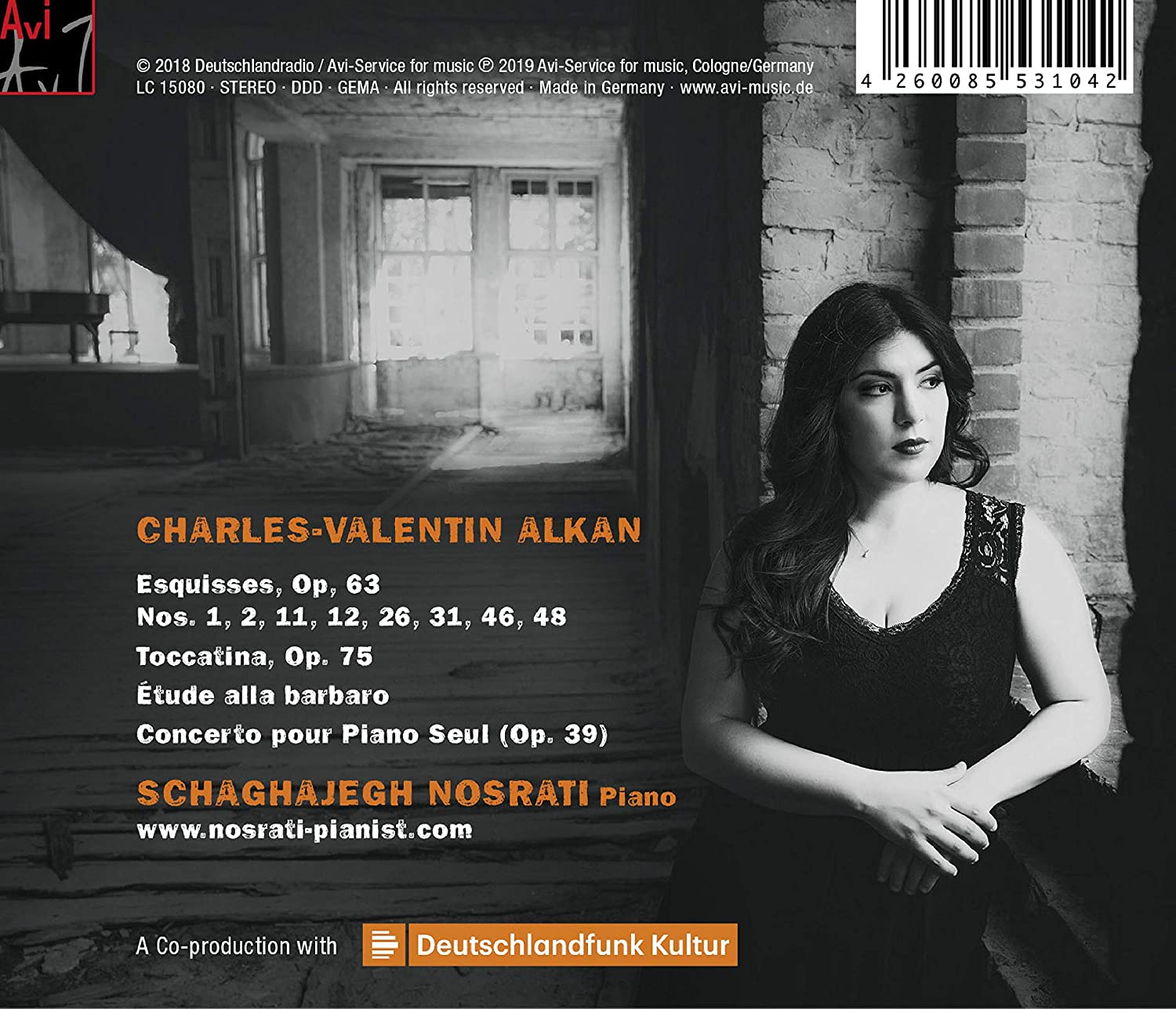 Schaghajegh Nosrati 샤를 발랑탱 알캉: 피아노 작품집 (Charles-Valentin Alkan: Piano Works)