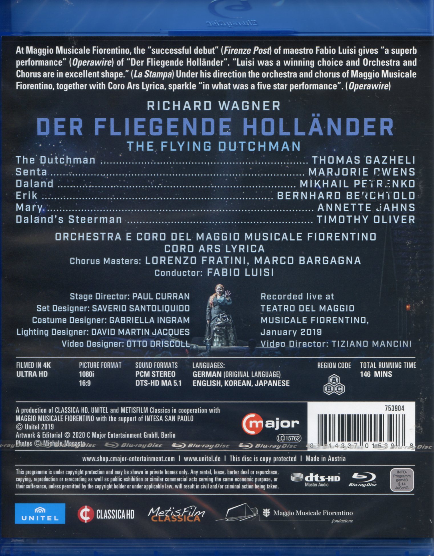 Fabio Luisi 바그너: 오페라 '방황하는 네덜란드인' (Wagner: Der fliegende Hollander)