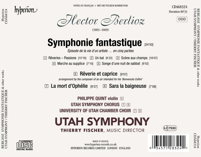 Thierry Fischer 베를리오즈: 환상 교향곡 외 (Berlioz: Symphonie fantastique etc.)