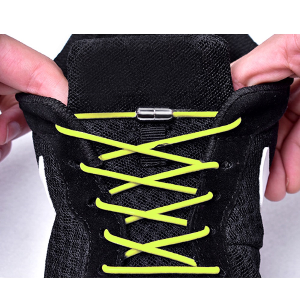안풀리는 고탄력 운동화끈(네온)/매듭없는 신발끈