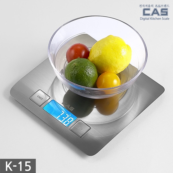 카스(CAS) 디지털 주방저울(전자저울) K-15