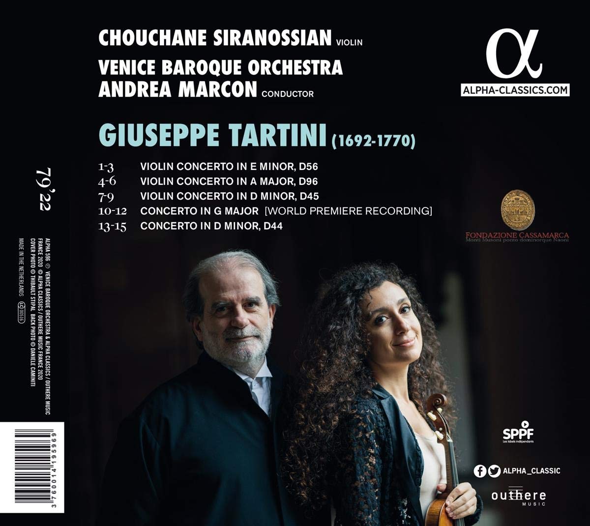 Chouchane Siranossian 타르티니: 바이올린 협주곡집 (Tartini: Violin Concertos)