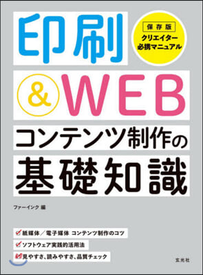 印刷&amp;WEBコンテンツ制作の基礎知識