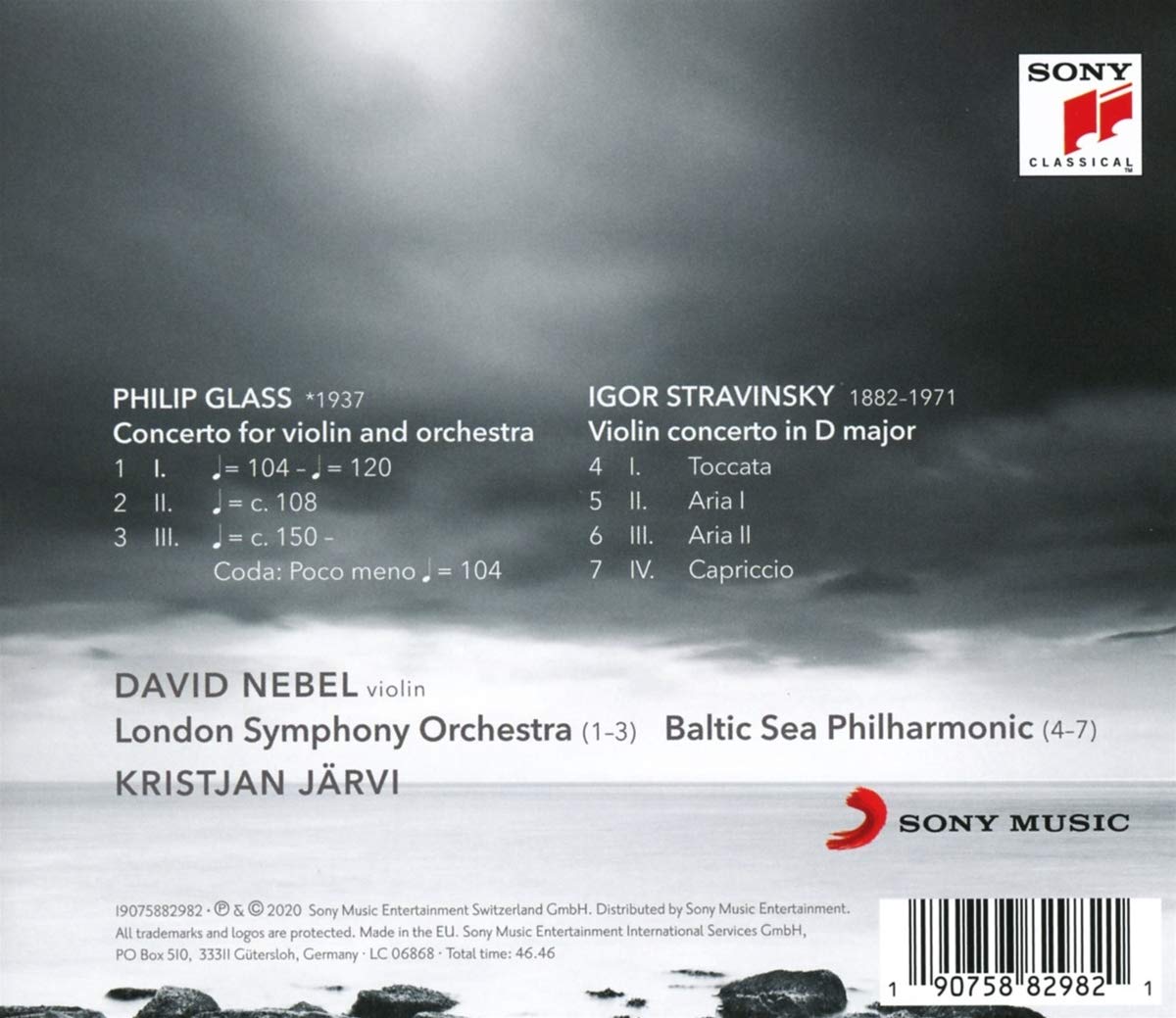 David Nebel / Kristjan Jarvi 스트라빈스키 / 필립 글래스: 바이올린 협주곡 (Stravinsky: / Philip Glass: Violin Concertos)