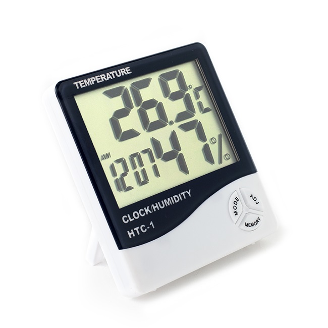 디지털 탁상시계/온도계 습도계 알람시계 무소음시계