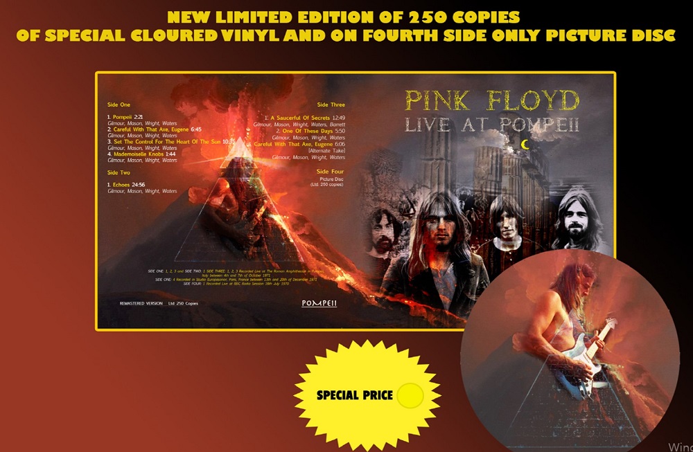 Pink Floyd (핑크 플로이드) - Live at Pompeii [픽쳐디스크 2LP]