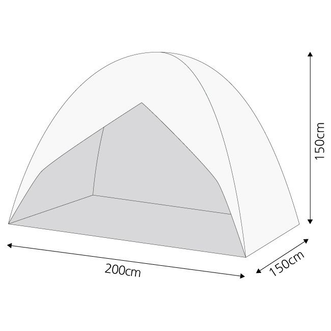 1인용 쿨윈드 화이바 원터치 모기장(120cm)