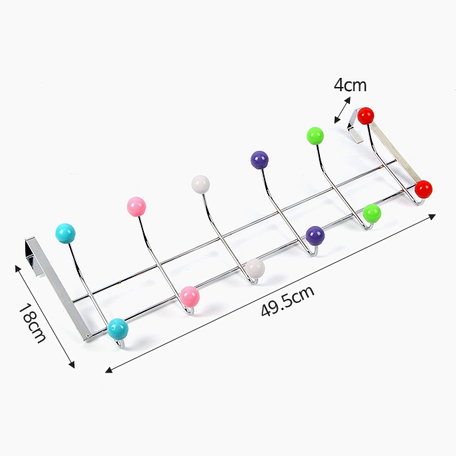 스텐 도어후크 옷걸이 / 12구 도어훅 문옷걸이