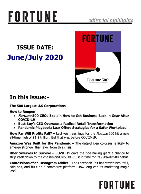 Fortune (월간) - Asia Ed. 2020년 06월01일