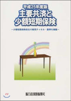 主要共濟と少額短期保險 平成25年度版