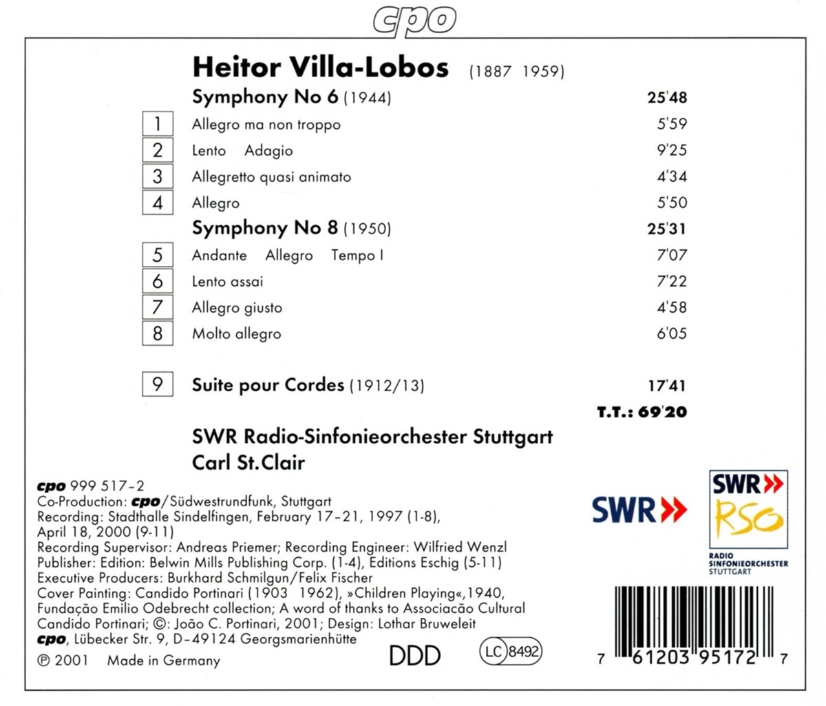 Carl St. Clair 빌라-로보스: 교향곡 8번 (Heitor Villa-Lobos: Symphony No.8)