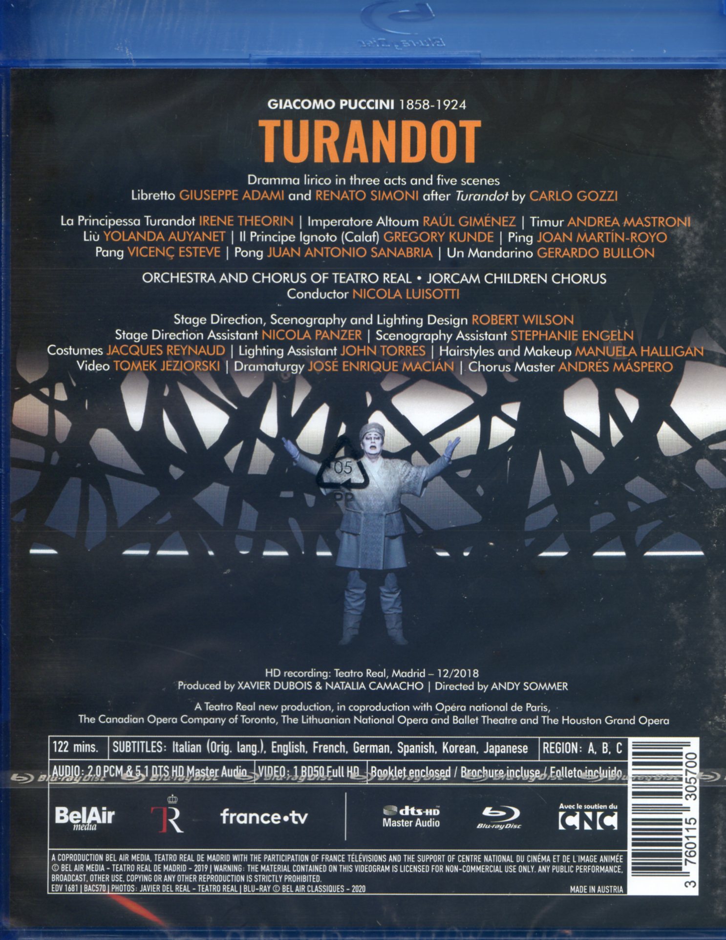 Irene Theorin 푸치니: 오페라 '투란도트' (Puccini: Turandot)