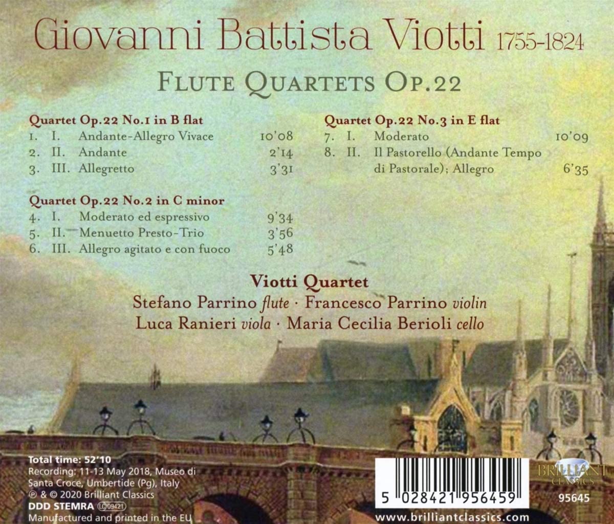 Stefano Parrino 비오티: 플루트 사중주 (Viotti: Flute Quartets Op. 22)