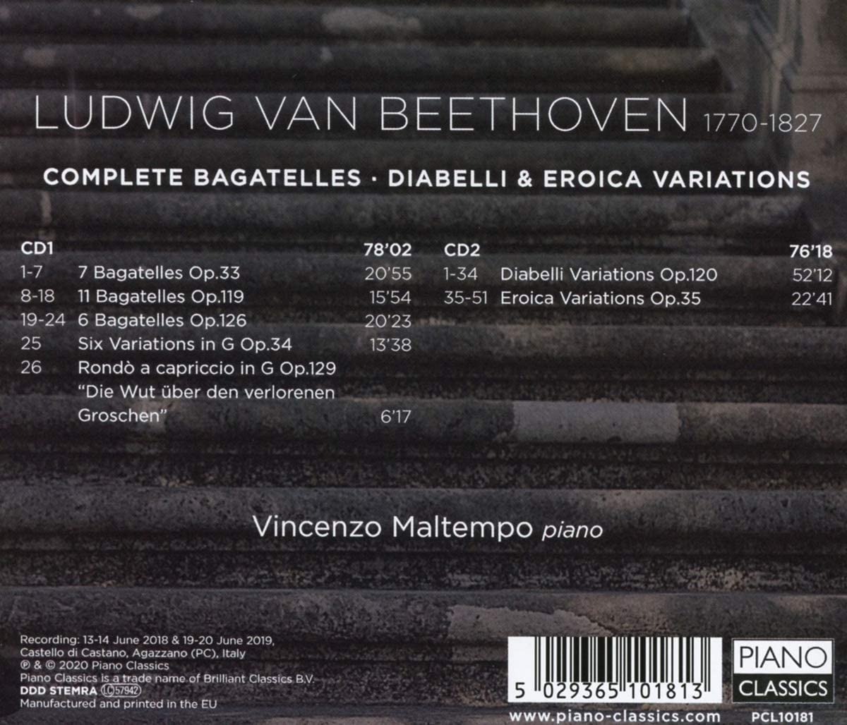 Vincenzo Maltempo 베토벤: 바가텔, 디아벨리, 에로이카 변주곡