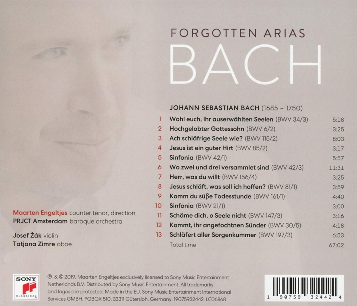 Maarten Engeltjes 바흐: 잊혀진 아리아 (Bach: Forgotten Arias)