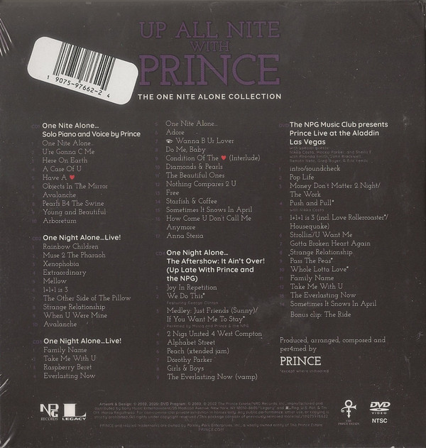 Prince (프린스) - Up All Nite With Prince: The One Nite Alone Collection