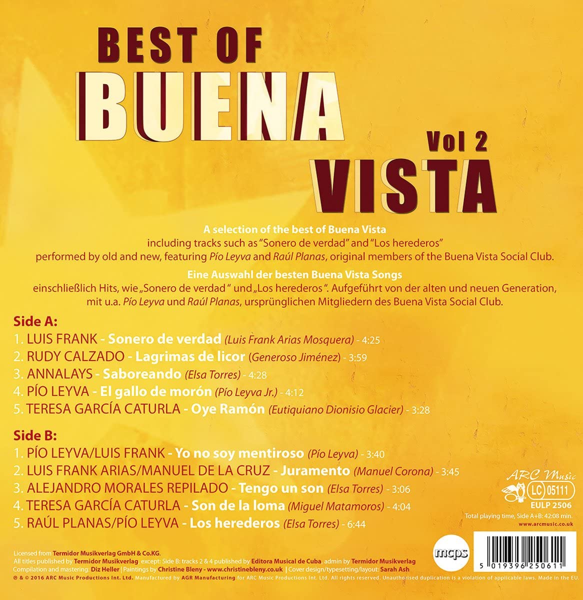 쿠바 음악 모음 2집 (The Best Of Buena Vista Vol. 2) [LP]