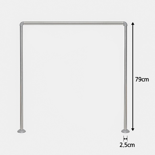 알루미늄 샤워커튼봉 / 커브형 욕실커텐봉