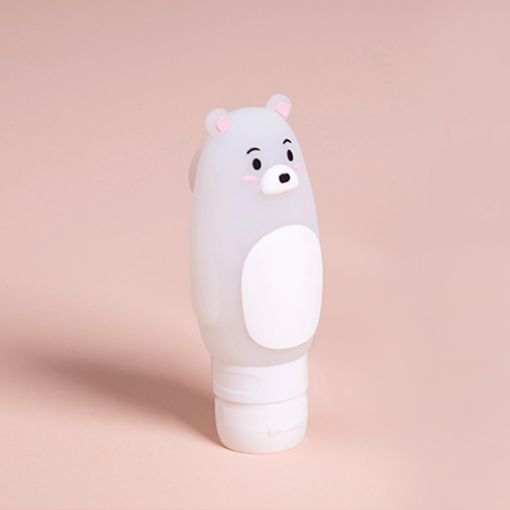 무핀 북극곰 실리콘 리필용기/90ml 여행용 화장품용기