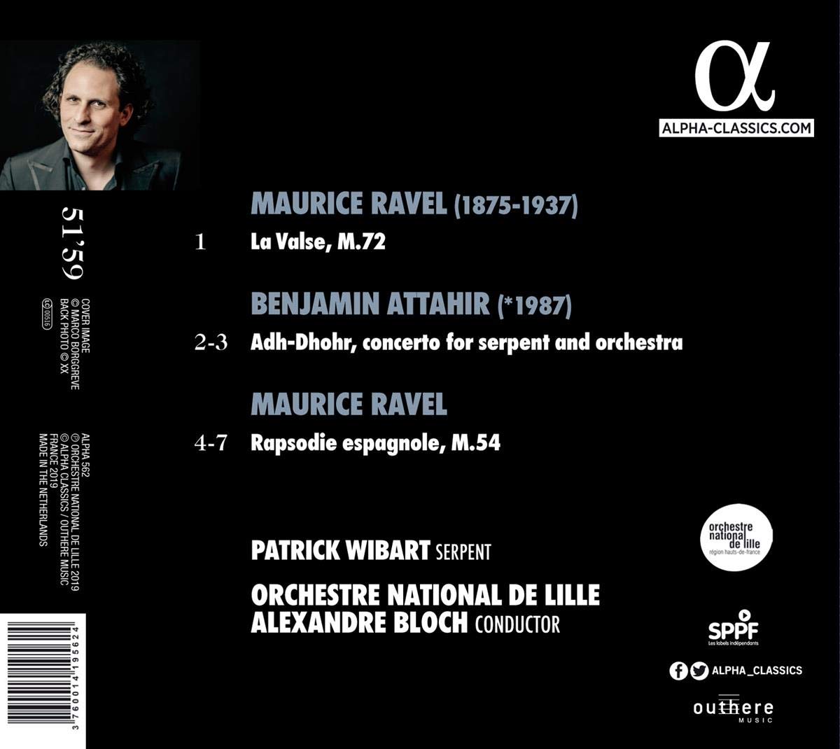 Alexandre Bloch 라벨: 라 발스, 스페인 광시곡 / 벤자망 아테히르: 아도르 (Ravel: La Valse / Benjamin Attahir: Adh-Dhor)