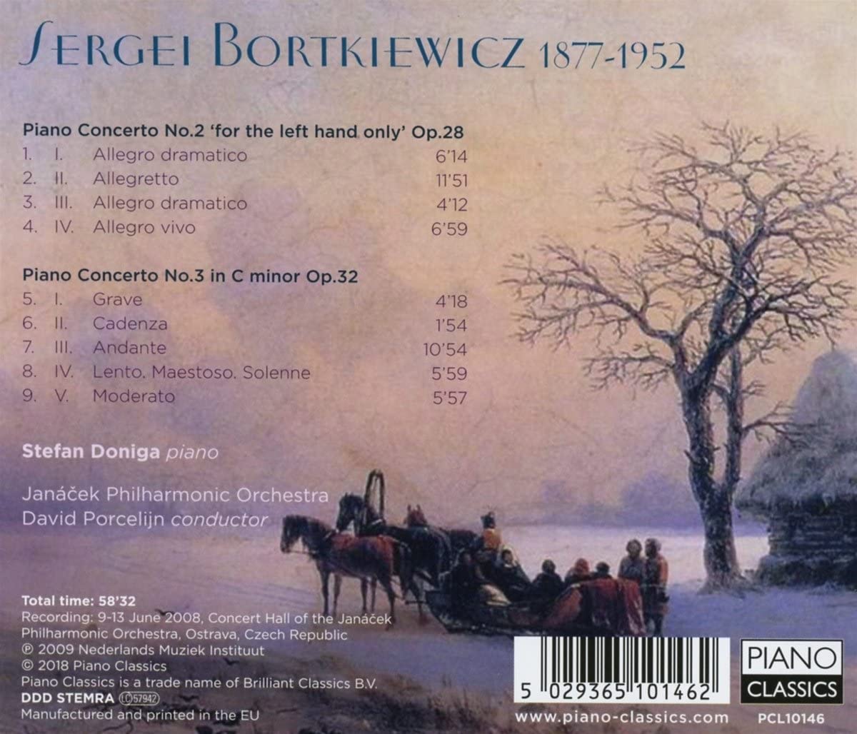 Stefan Doniga 보르트키에비치: 피아노 협주곡 2번 3번 (Sergei Bortkiewicz: Piano Concertos Nos.2, 3)