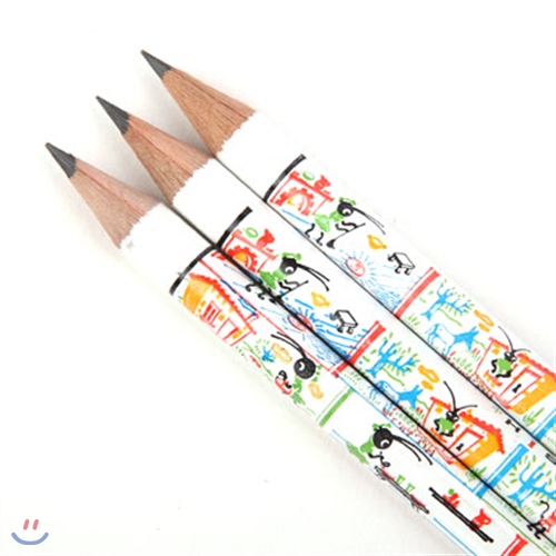 [VIARCO] Vintage Pencil 3pcs - Historia da Carochinha (카로시니하의 역사)