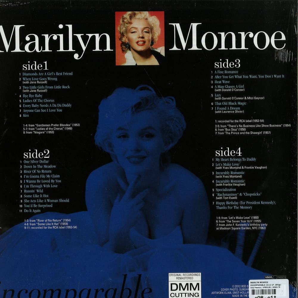 Marilyn Monroe (마릴린 몬로) - Incomparable [2LP]