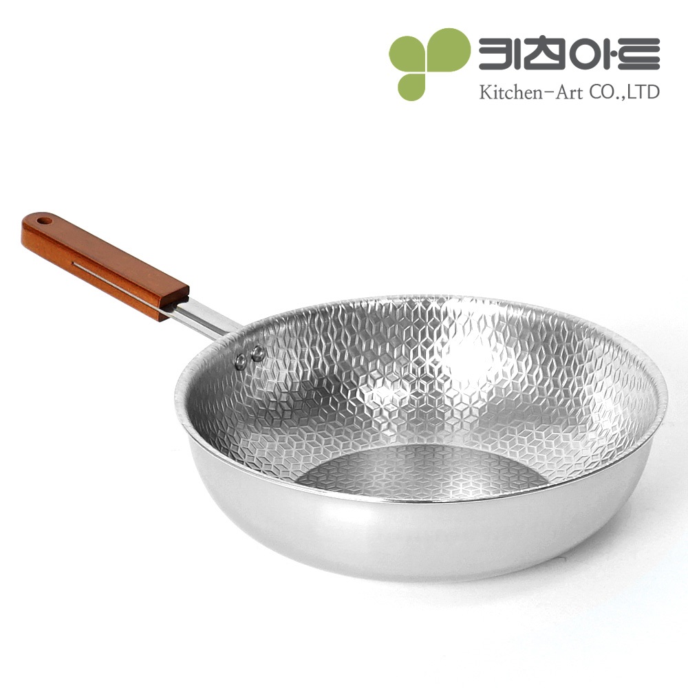 키친아트 멘토 인덕션 통5중 엠보 궁중팬 26cm