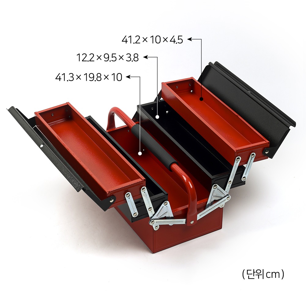 맥스툴 3단 공구박스/ 철제 공구함