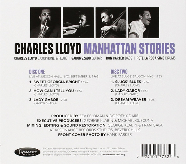Charles Lloyd (찰스 로이드) - Manhattan Stories