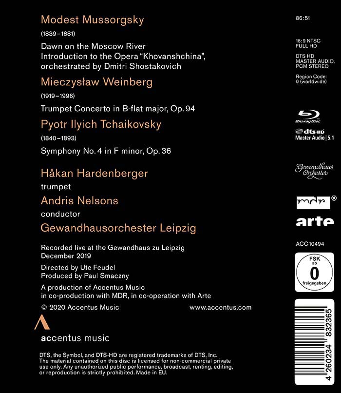 Andris Nelsons 바인베르그: 트럼펫 협주곡 / 차이코프스키: 교향곡 4번 외 (Weinberg: Trumpet Concerto / Tchaikovsky: Symphony No. 4)