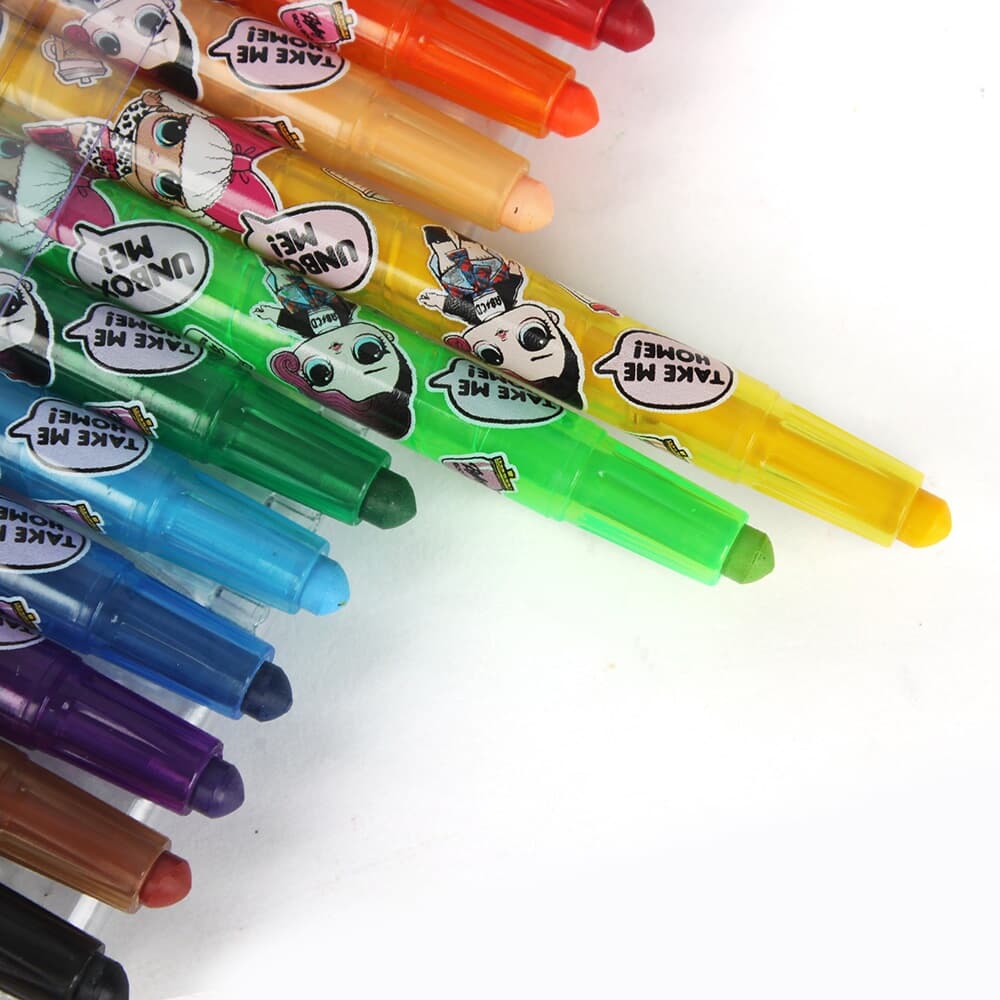 LOL 슬라이더 색연필 12색세트/ 학용품 색연필세트