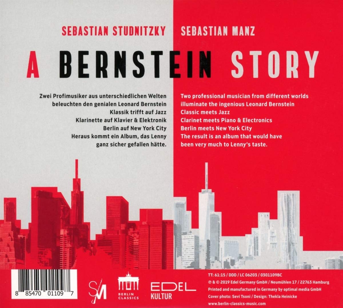 Sebastian Manz 클라리넷과 재즈 피아노로 편곡한 번스타인 외 작품 (A Bernstein Story)