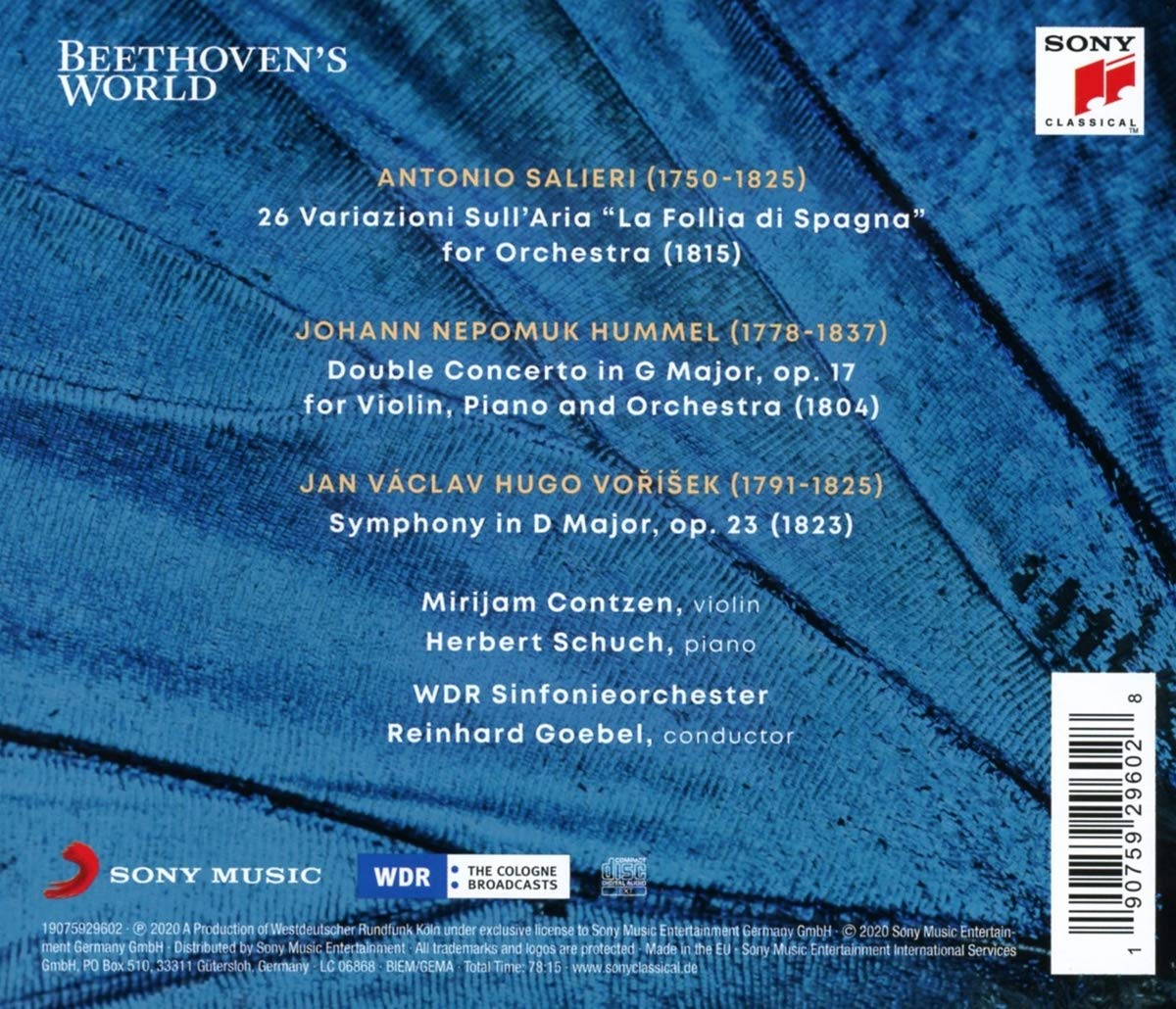 Reinhard Goebel 살리에리 / 훔멜 / 보리세크: 작품집 (Beethoven's World Vol. 3) 