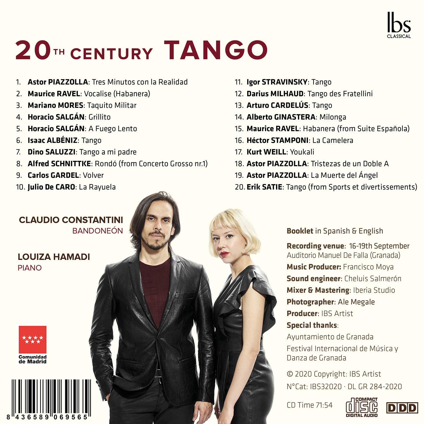Claudio Constantini / Louiza Hamadi 20세기 탱고 작품집 (20th Century Tango)