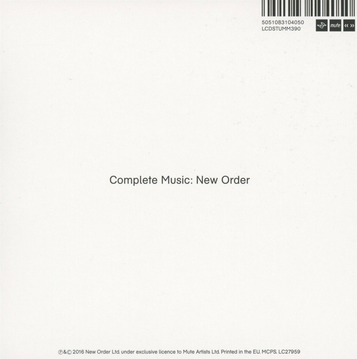 New Order (뉴 오더) - Complete Music 