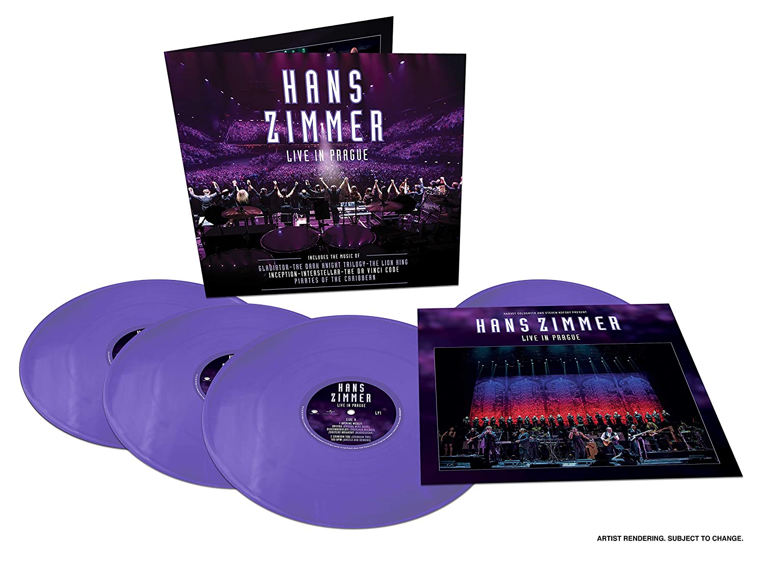 Hans Zimmer - Live In Prague 한스 짐머 프라하 라이브 [퍼플 컬러 4LP]