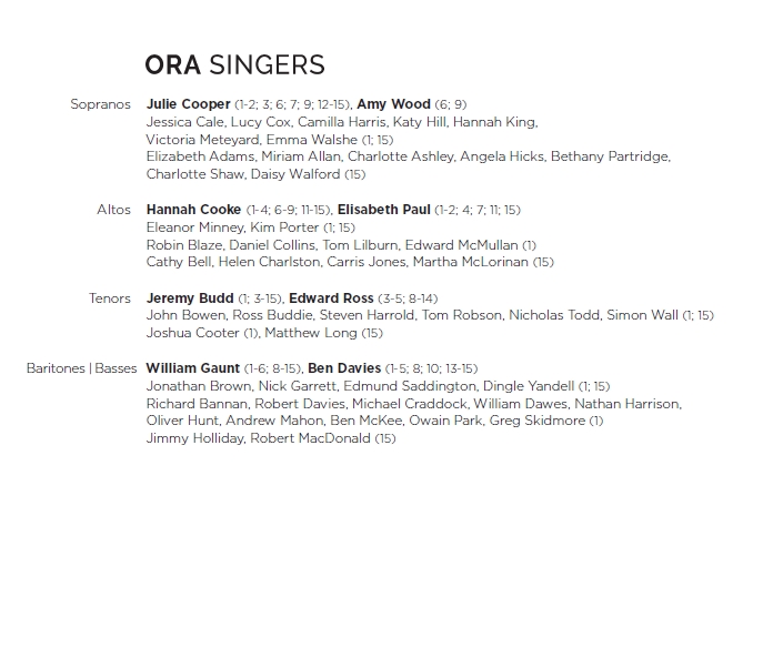 ORA Singers 탈리스: 모테트 `주님밖에 희망이 없네` 450주년 기념 음반 (Tallis: Spem in alium - Vidi aquam) [CD+DVD]